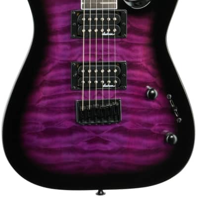 Jackson JS Dinky JS32Q DKAHT Electric Guitar, Transparent Purple Burst image 3