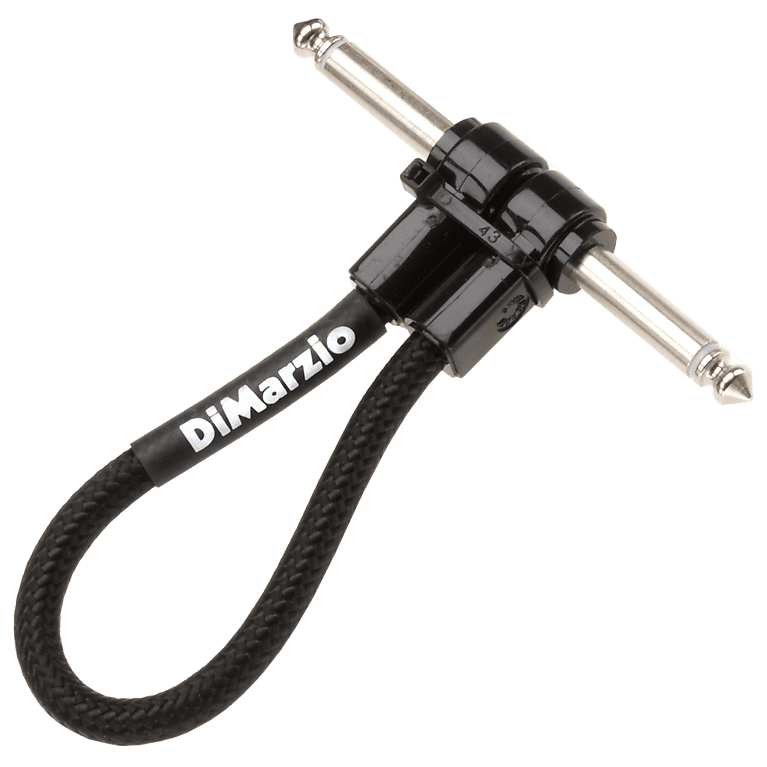 DiMarzio EP17J12RRBK 12" Pedalboard Jumper Cable Right Reverb