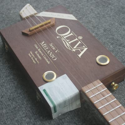 Oliva Melanio Acoustic Cigar Box Ukulele by D-Art Homemade Guitar Co. image 2