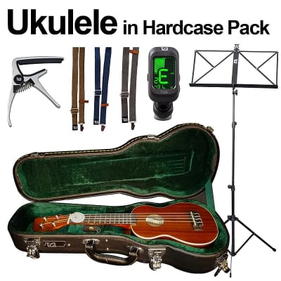 Brunswick BU4S Mahogany Ukulele with deluxe hardcase and complete Accessories for sale