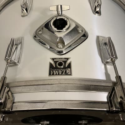 RARE Tama Imperialstar 26" Bass Drum Vintage Metallic White image 6