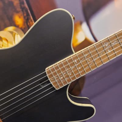Ibanez TOD10N-TKF Signature Guitar 6-Str. Tim Henson, Nylon String Transparent Black Flat image 2