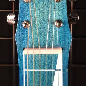 Morrell Joe Morrell Pro Series 6-String Lap Steel Guitar Transparent Blue USA image 7