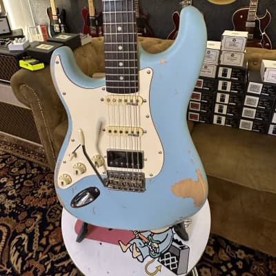 Vintage Guitars V6 HSS ICON - DISTRESSED / Relic LAGUNA