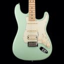 Used 2018 Fender American Performer Stratocaster HSS Satin Surf Green with Gig Bag
