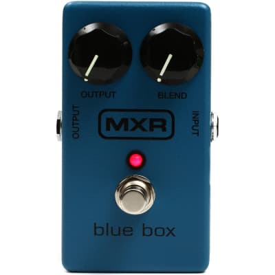 MXR M103 Blue Box Octave Fuzz Effects Pedal with Cables image 2