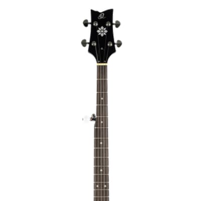 Ortega Guitars OBJ250-SBK Raven Series 5-String Banjo - Black image 7