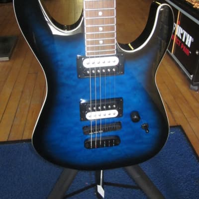 Dean MDX Quilt Maple Electric Guitar  MDX QM TBB  - Trans Blue Burst image 7