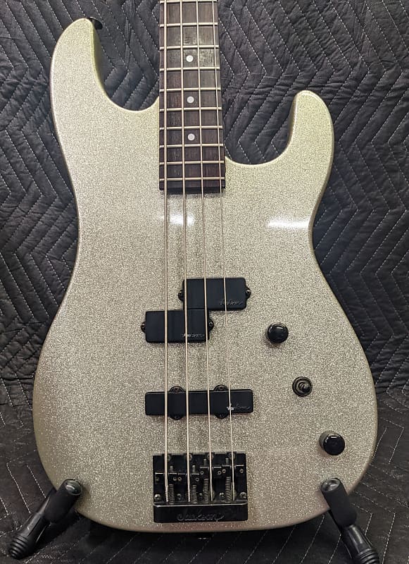 Charvel Toothpaste Logo 575 Deluxe 1990 Sparkle Silver Reverb