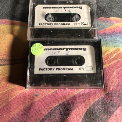 Moog MemoryMoog Factory Program Cassette Tapes