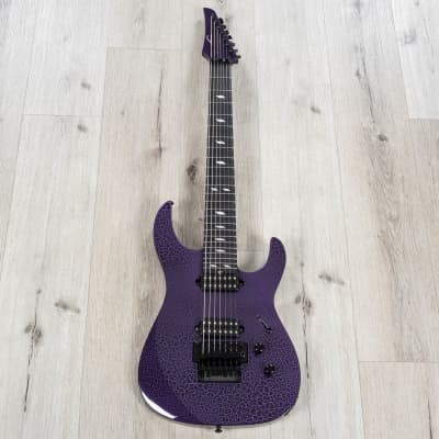 Legator N7FR Ninja 7-String Guitar, Ebony Fretboard, Floyd Rose Tremolo,  Purple Crackle | Reverb