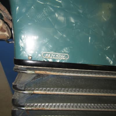 Titano Accordion model 546 - Green/Blue Pearloid image 19