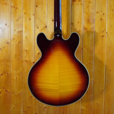 AIO SH-335 Semi-Hollow Body Guitar (ES-335 size) - Tobacco Sunburst (no case) image 13