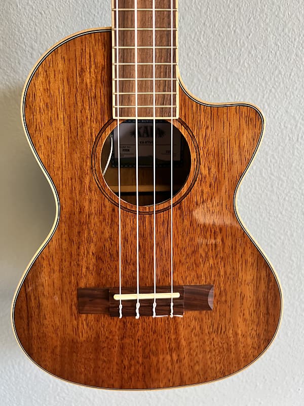 Kala KA-KTGE-C Hawaiian Koa Series Acoustic/Electric Tenor Cutaway