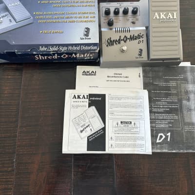 Akai Shred-O-Matic D1 Tube-Driven Overdrive / Distortion 2000s - Silver for sale
