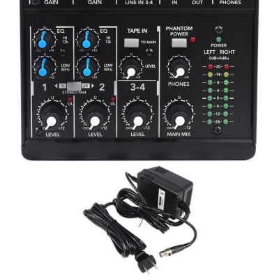 Mackie 402VLZ4 4-Channel Compact Analog Low-Noise Mixer+Condenser Recording Mic image 2