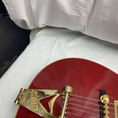 Gretsch G6131T-62VS Vintage Select '62 Jet Guitar with Bigsby + COA & Case 2019 - Vintage Firebird Red image 6
