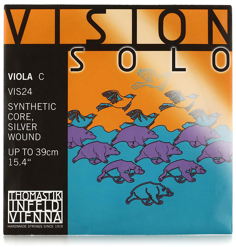 Thomastik-Infeld VIS24 Vision Solo Viola C String - 4/4 Size Tungsten-Silver image 1