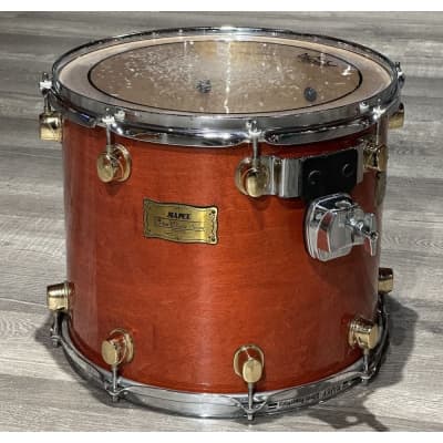Used Mapex Orion Classic 4pc Drum Set Transparent Red Amber w/Maple Deluxe Snare image 11