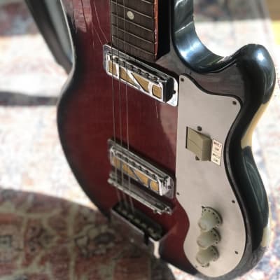 Rare Kimberly EJ-2 1960’s  Electric Guitar Cherryburst image 8