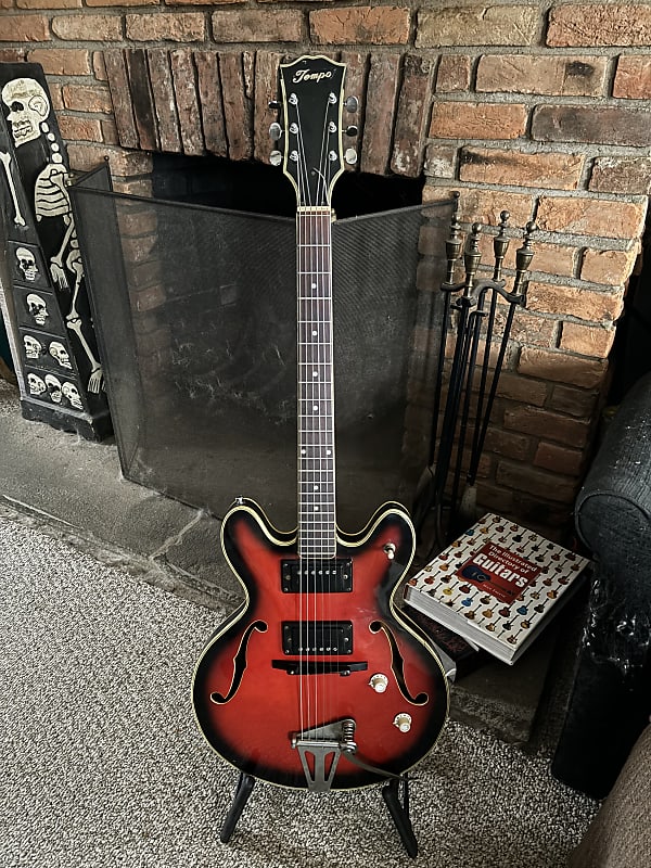 1960s Tempo Hollow Body - Red Burst image 1