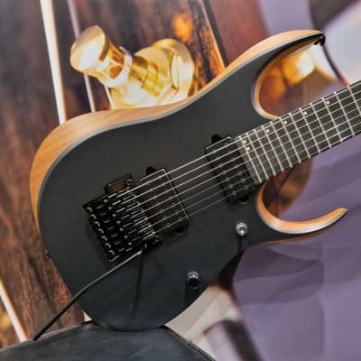 Ibanez RGDR4327-NTF Prestige Series E-Guitar 7 String Natural Flat + Hardcase image 1