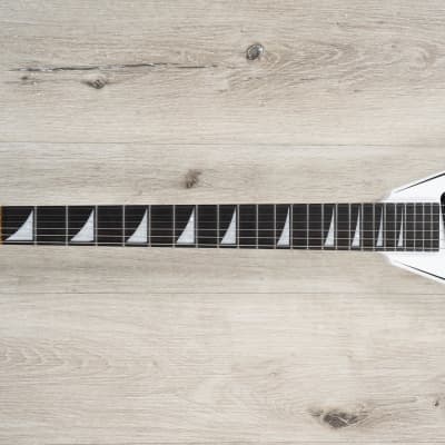 Jackson Concept Series Rhoads RR24 HS Guitar, Ebony, White with Black Pinstripes image 6