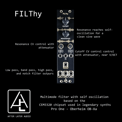 FILThy VCF v2 - Multimode Filter - Eurorack image 2
