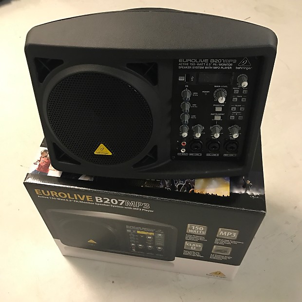 Behringer Eurolive B207MP3 150-Watt 6.5" Powered Speaker with Mixer image 1