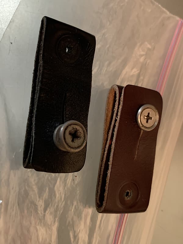 Leather Vintage Guitar Strap Locks Reverb