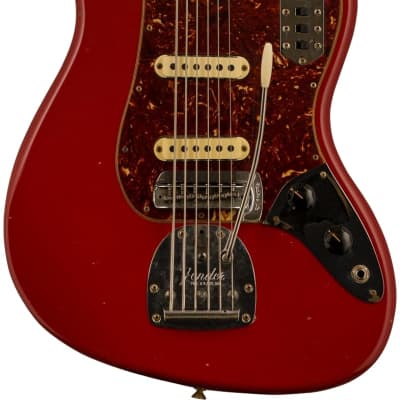 Mint Fender Custom Shop Limited Edition Bass VI Journeyman Relic Aged Dakota Red w/case image 16