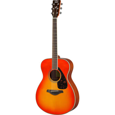 Yamaha FS820-AB Solid Spruce Top Concert Acoustic Guitar Autumn Burst for sale