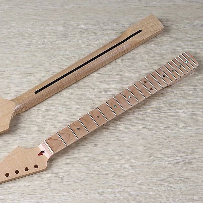 Canada Flamed Maple Natural Guitar Neck 22 frets Reverb