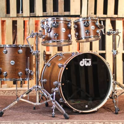 DW Collector's Maple SSC Walnut Satin Oil Drum Set - 22,10,12,16 - SO#1354057 image 1