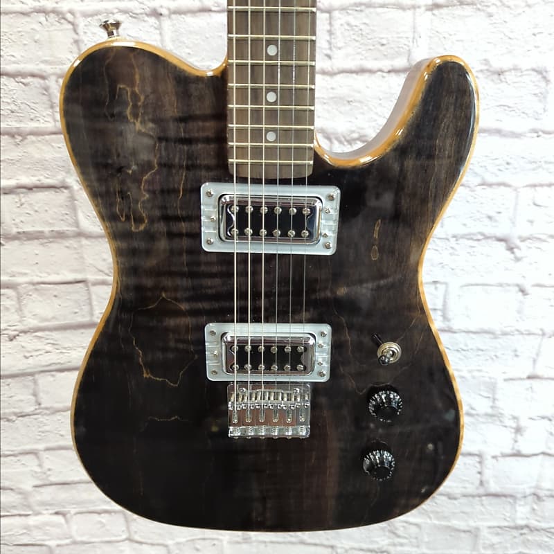 Gatto Custom Guitars Tele Electric Guitar Trans Black | Reverb