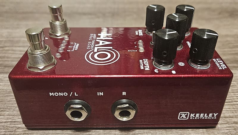 ギター Keeley Halo Andy Timmons Andy Apple Red Amazon.com: Keeley Halo Andy Timmons Dual Echo Pedal - Andy