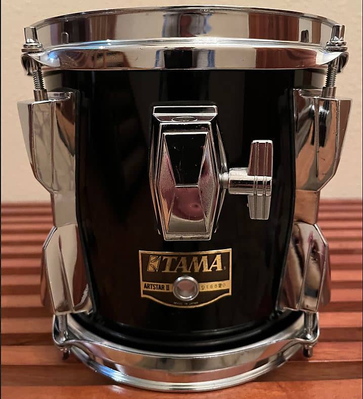 Tama Artstar II 8" Rack Tom Early 90's Piano Black Reverb