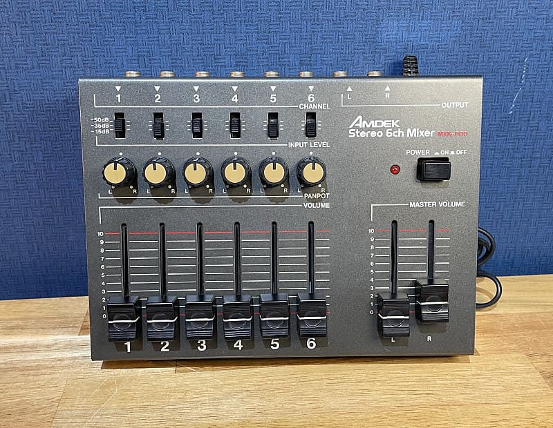 Amdek MXK-600 (Roland) 6 channel stereo mixer- Sweet size and tons of  control | Reverb