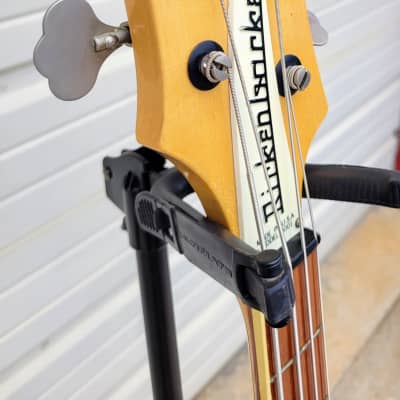 Vintage Rickenbacker 4001 bass 1976 Maple-glo with original case And Ric-o-sound! image 7