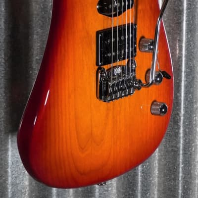 G&L USA Legacy RMC HSS Cherry Sunburst Rosewood Satin Neck Guitar & Case #6038 image 7