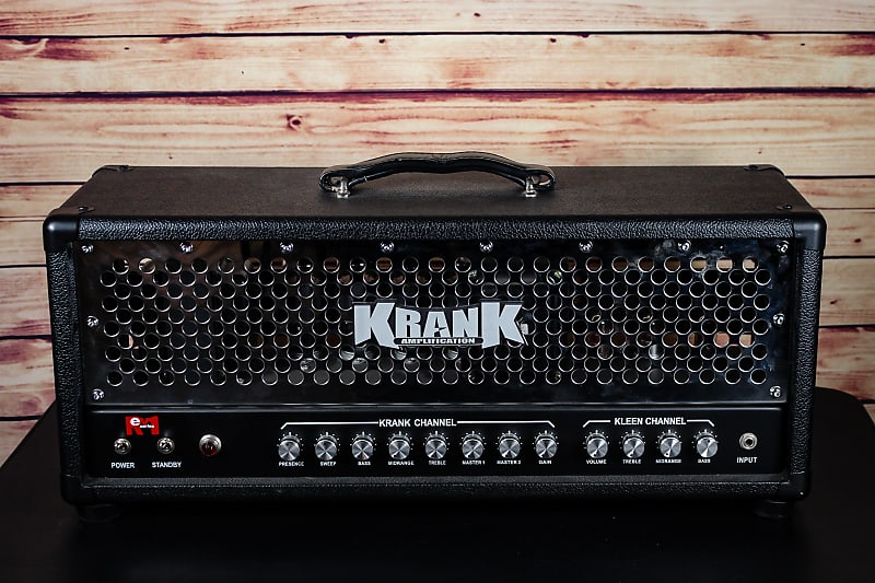 Krank Revolution Series 1 100W Tube Head in Silver Metal Grille