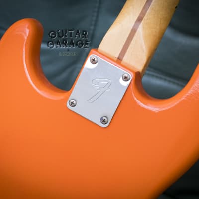 1982 Fender USA Bullet S3 Stratocaster Telecaster Competition Orange guitar with original hardcase image 14