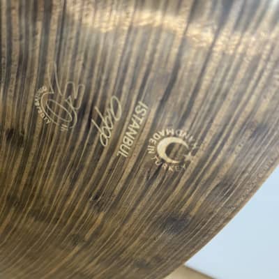 Istanbul Agop 22" 30th Anniversary Ride Cymba 2114 g. + Leather Cymbal Bag image 5