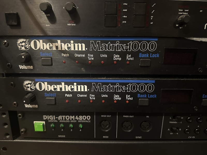 Oberheim Matrix 1000 Rackmount 6-Voice Synthesizer 1987 - Black image 1