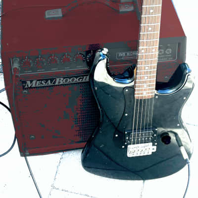 1985 Squier By Fender Japan ST-331 Stratocaster Boxer Series Single  Humbucker Delonge Style - Black | Reverb