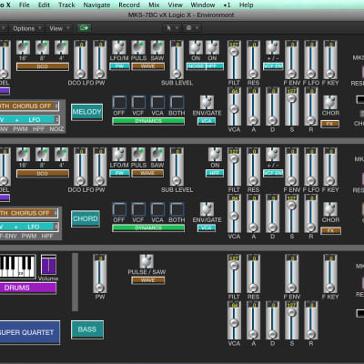 Virtual Roland MKS-7 / JUNO-106 editor / programmer - LOGIC v4 - X