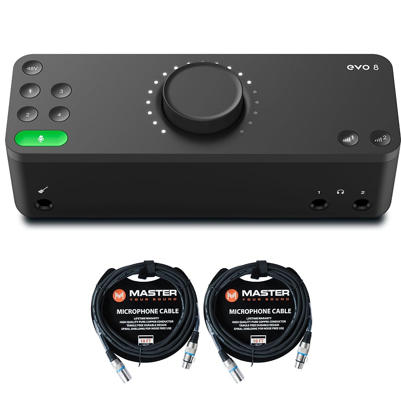 Audient EVO 8 4-In / 4-Out USB Audio Interface, 4 EVO Mic Preamps