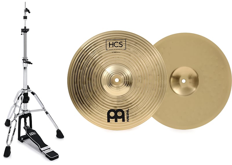 Meinl Percussion MLH Low Hat Stand Chrome Plated Bundle Reverb