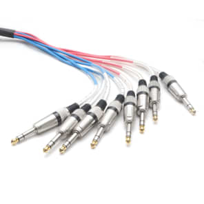 NEW 8 CHANNEL TRS SNAKE CABLE -15 Feet -Pro Audio Patch image 4