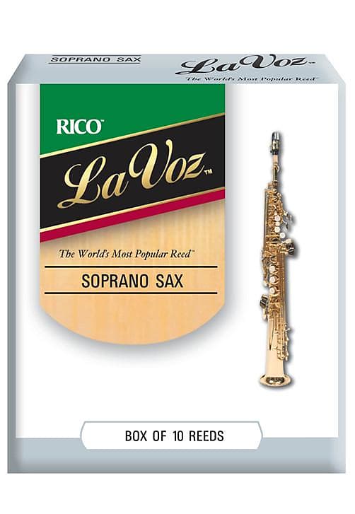La Voz Soprano Saxophone Reeds, Strength Medium Strength Hard, 10-pack image 1